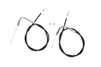 HARLEY 33-1/2 Zoll Schwarz Gas- und Leerlaufzug-Set Passend für 1990-1995 FXST,   1990-1995 FLST,   1990-1