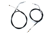 HARLEY Gaszug- und Leerlaufseil-Set in Schwarz mit 36,81 Zoll Gehäuse Passend für 1981-1984 FLH, 1981-1984 FX,