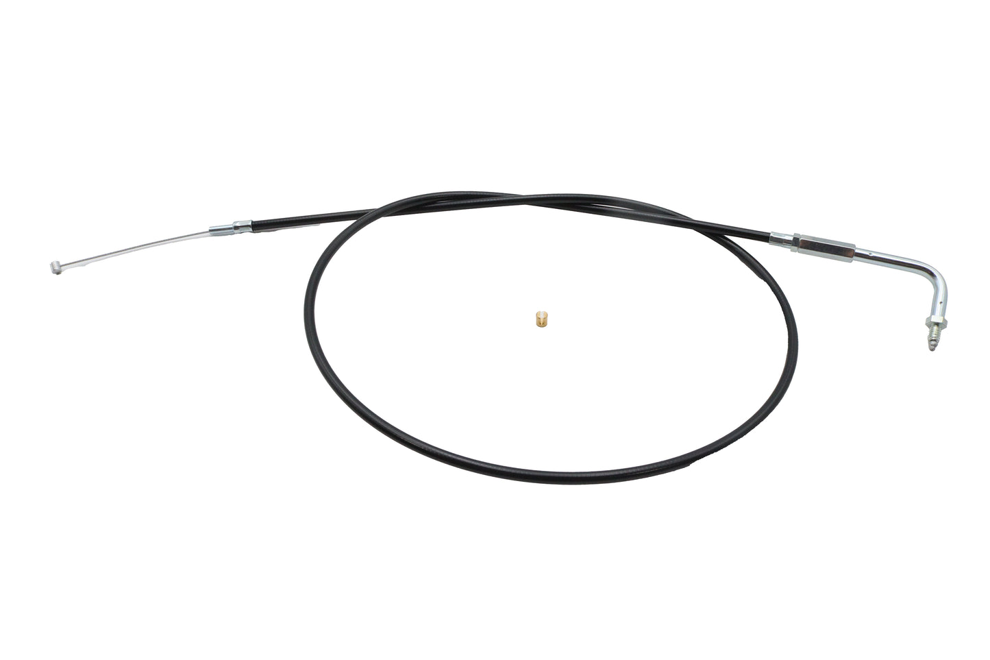 HARLEY schwarzer Gaszug mit 90°-Winkelstück, passend für FL ab 1981, FX ab 1981, XL 1981-1996,