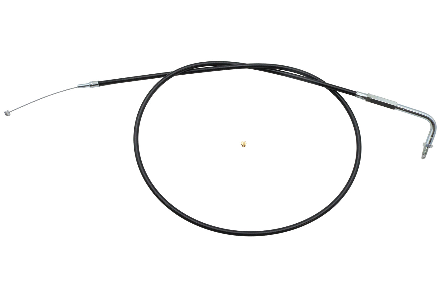 HARLEY schwarzer Gaszug mit 90°-Winkelstück, passend für FL ab 1981, FX ab 1981, XL 1981-1996,