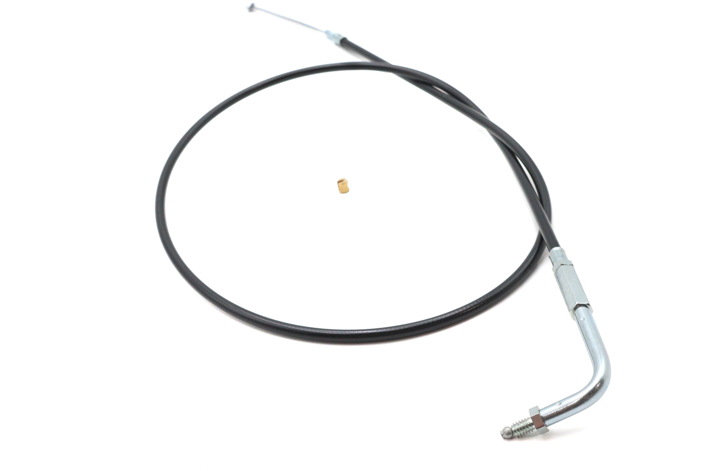 HARLEY schwarzer Gaszug mit 90°-Winkelstück, passend für FL ab 1981, FX ab 1981, XL 1981-1996,