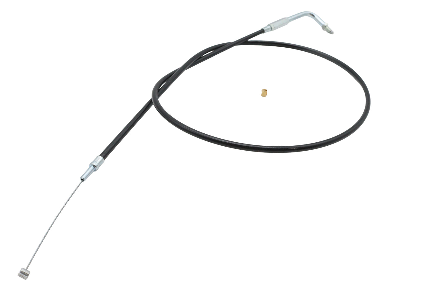 HARLEY schwarzer Gaszug mit 90°-Winkelstück, passend für FL ab 1981, FX ab 1981, XL 1981-1996,