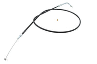 HARLEY schwarzer Gaszug mit 90°-Winkelstück, passend für FL ab 1981, FX ab 1981, XL 1981-1996,