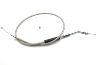 HARLEY Geflochtenes Gaszugkabel aus Edelstahl mit 36.375 Zoll Gehäuse. Passend für 1981-1984 FX, 1981-1984 F