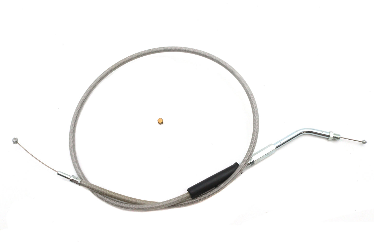 HARLEY Geflochtenes Gaszugkabel aus Edelstahl mit 36.375 Zoll Gehäuse. Passend für 1981-1984 FX, 1981-1984 F