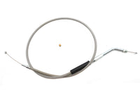 HARLEY Geflochtenes Gaszugkabel aus Edelstahl mit 36.375 Zoll Gehäuse. Passend für 1981-1984 FX, 1981-1984 F