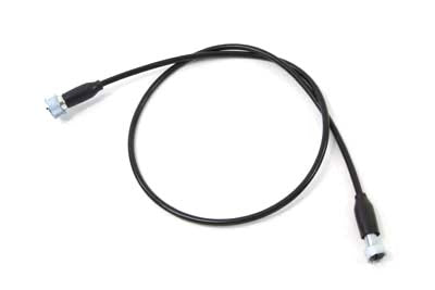 HARLEY 45.25 Zoll schwarzes Tachometerkabel, passend für 1957-1972 XLH, 1954-1956 KH,