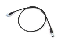 HARLEY 45.25 Zoll schwarzes Tachometerkabel, passend für 1957-1972 XLH, 1954-1956 KH,