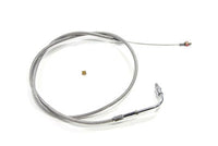 HARLEY Geflochtenes Edelstahl-Leerlaufseil Passend für 1990-1995 FXSTS,