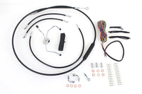 HARLEY 12 inch-14 inch Handlebar Cable and Brake Line Kit fits 2008-2013 FLHR,  2008-2013 FLTR,