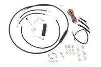 HARLEY 12 inch-14 inch Handlebar Cable and Brake Line Kit fits 2008-2013 FLHR,  2008-2013 FLTR,