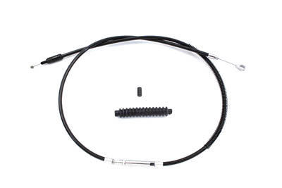 HARLEY 63 Zoll schwarzes Kupplungsseil passend für 1987–2006 FLT, 1987–2006 FLST, 1987–2006 FXST, 1987–200