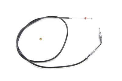 HARLEY schwarzer Gaszug mit 43.635 Gehäuse passend für 1981-1984 FX, 1981-1984 FL, 1984-1989 FXST,
