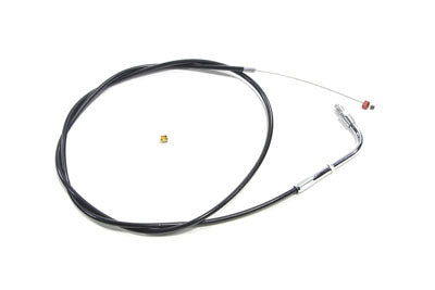 HARLEY 44,375 Zoll schwarzer Gaszug passend für 1990-1995 FLT, 1990-1995 FLHT, 1990-1995 FLT,