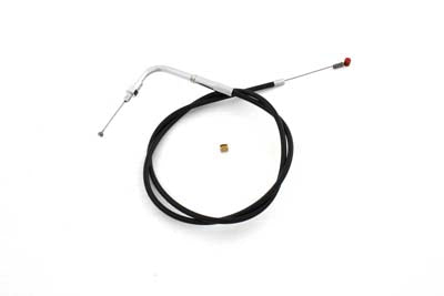 HARLEY 30 Zoll schwarzer Leerlaufzug, 90° Winkelstück, passend für 1990-1994 FXR, 1990-1995 FLST, 1990-1995