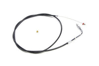 HARLEY 41,5 Zoll schwarzer Gaszug 90° Winkelanschluss passend für 1990-1995 FXST,   1990-1995 FLST,   199