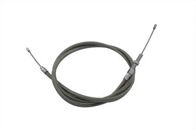 HARLEY Geflochtenes Edelstahl-Kupplungszugseil mit 60,56 Zoll Hülle, passend für 1968–1984 FL, 1971–1984 FX
