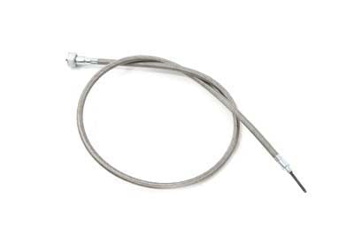 HARLEY 36 Zoll geflochtenes Tachokabel aus Edelstahl passend für 1984–1987 FXR,