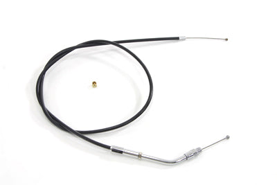 HARLEY Black Throttle Cable with 39-1/4 inch Casing Fits 0-  Custom, application for Mikuni carburet