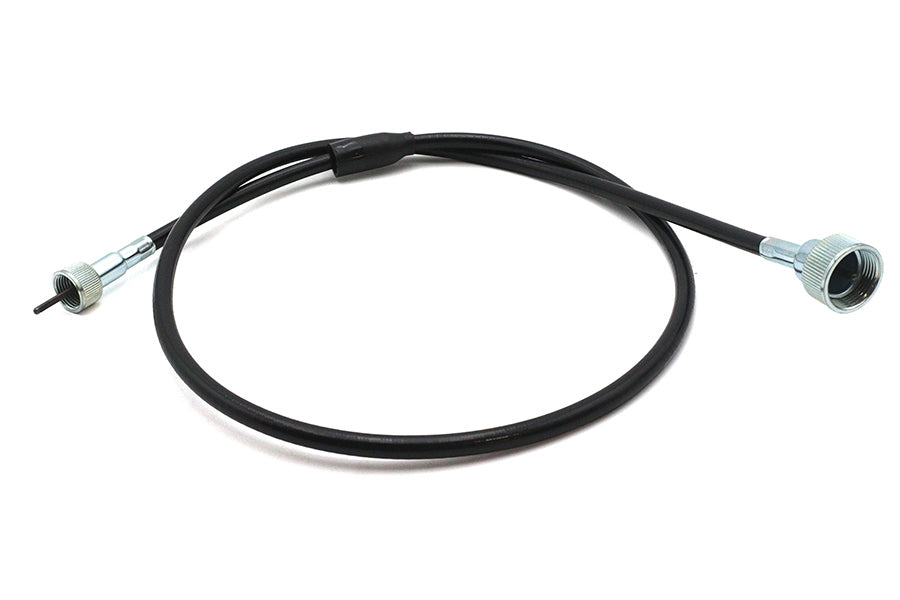 HARLEY 46 Zoll schwarzes Tachometerkabel passt für 1957-1970 XL, 1952-1956 K,