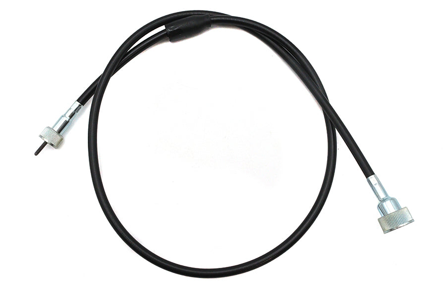 HARLEY 46 Zoll schwarzes Tachometerkabel passt für 1957-1970 XL, 1952-1956 K,