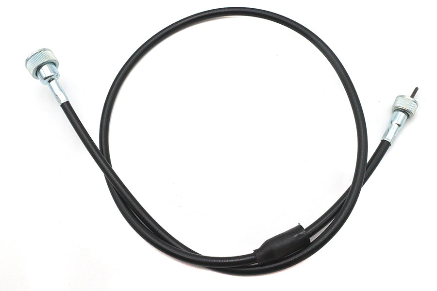 HARLEY 46 Zoll schwarzes Tachometerkabel passt für 1957-1970 XL, 1952-1956 K,