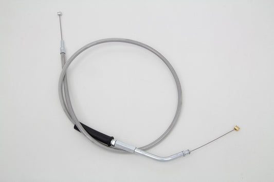 HARLEY 35 Zoll geflochtenes Gaszug aus Edelstahl passend für 2002–2003 XL, 883R 1996–2003 XLH, 883 Hug
