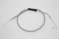 HARLEY 35 Zoll geflochtenes Gaszug aus Edelstahl passend für 2002–2003 XL, 883R 1996–2003 XLH, 883 Hug