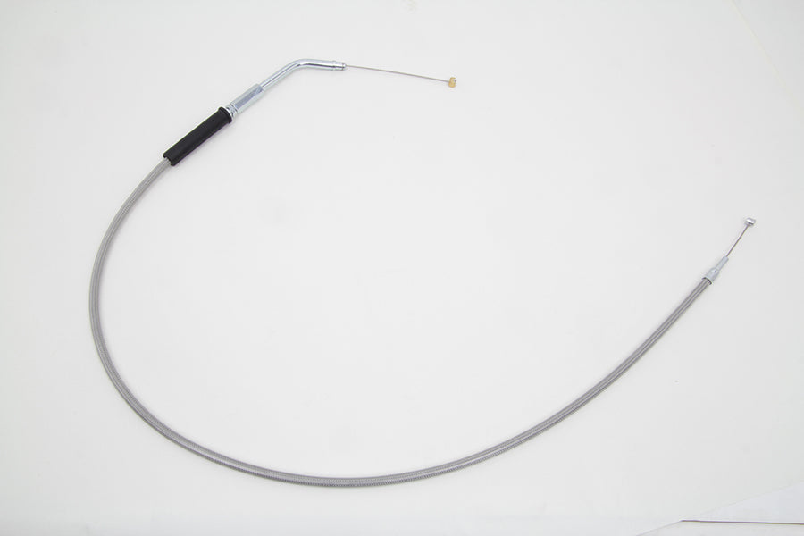 HARLEY 35 Zoll geflochtenes Gaszug aus Edelstahl passend für 2002–2003 XL, 883R 1996–2003 XLH, 883 Hug