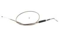 HARLEY Ultima Braided Stainless Steel Throttle Cable 38 inch Fits FLHT 1995-1995,   FLHTC 1990-1995,
