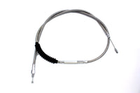 HARLEY 62,69 Zoll geflochtenes Edelstahl-Kupplungszug passend für 1987-1988 FLHT, 1987-1988 FLHTC, 198