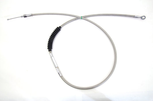 HARLEY 60.63 Zoll geflochtenes Edelstahl-Kupplungszug passend für 1987-1994 FXR,