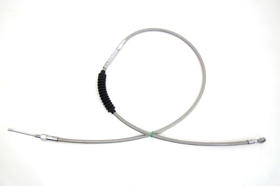 HARLEY 60.63 Zoll geflochtenes Edelstahl-Kupplungszug passend für 1987-1994 FXR,