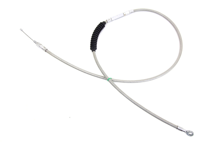 HARLEY 60.63 Zoll geflochtenes Edelstahl-Kupplungszug passend für 1987-1994 FXR,