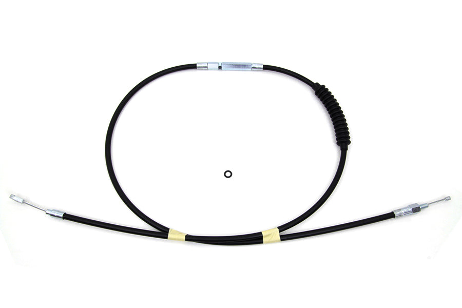 HARLEY 66.69 Zoll schwarzer Vinyl-Kupplungszug passend für 1987-1999 FXST, 1987-1999 FLST, 1987-1999 FLT,