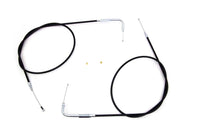 HARLEY 46.25 Zoll Gas- und Leerlaufzug-Set Passend für 1996-2007 FLT, 1996-UP FXST, 1996-UP FLST,