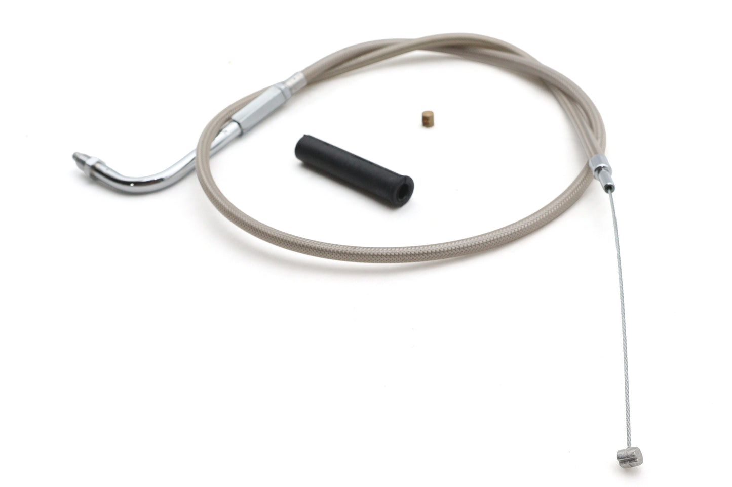 HARLEY Ultima Braided Stainless Steel Throttle Cable 31-3/4 inch Fits 1992-1992 FXDC,   1992-1992 FX