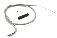 HARLEY Ultima Braided Stainless Steel Throttle Cable 31-3/4 inch Fits 1992-1992 FXDC,   1992-1992 FX