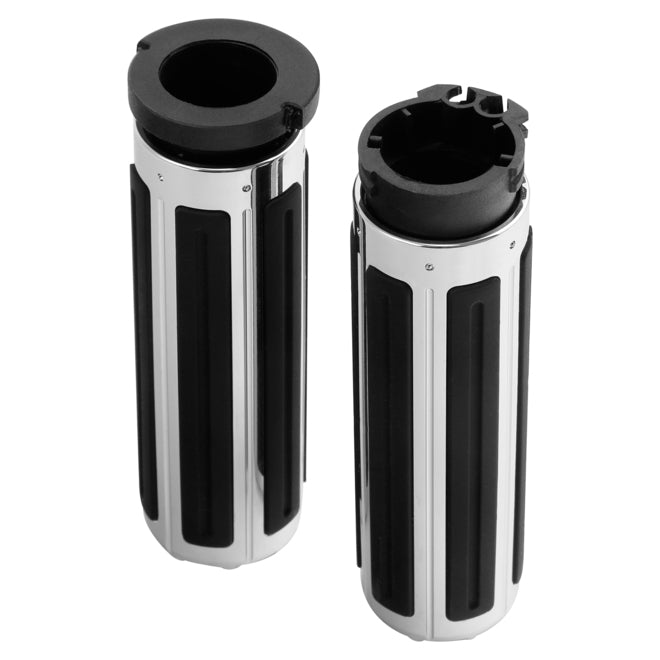 Custom Chrome HARLEY CHROME 1" CHOPSAW GRIPS FOR 1973-UP CABLE STYLE