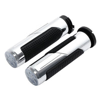 Custom Chrome HARLEY CHROME 1" MIDNIGHT COMFORT GRIPS FOR 73-UP CABLE STYLE