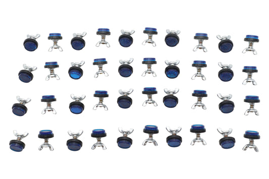 HARLEY License Plate Frame Reflector Set Blue Fits 0-  Custom, application