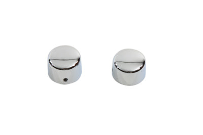 HARLEY Chrom Vorderachs-Abdeckkappen-Set, Kappenstil, passend für 1984-2006 FXST, 1991-2003 FXD, 1993-2005 F