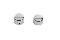 HARLEY Chrom Vorderachs-Abdeckkappen-Set, Kappenstil, passend für 1984-2006 FXST, 1991-2003 FXD, 1993-2005 F