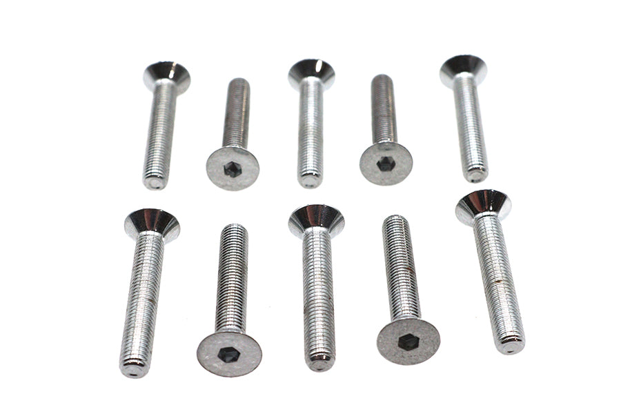 HARLEY Inbusschrauben Chrom 1/4 Zoll-28 x 1-1/2 Zoll Passend für 0- Alle, Modelle