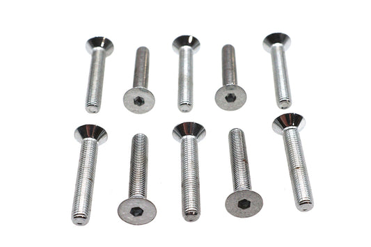HARLEY Inbusschrauben Chrom 1/4 Zoll-28 x 1-1/2 Zoll Passend für 0- Alle, Modelle