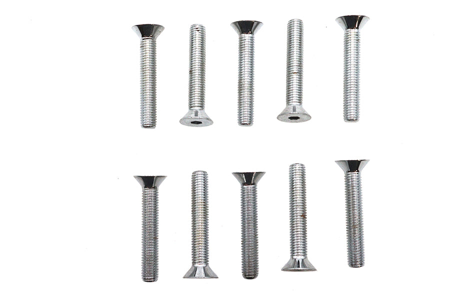 HARLEY Inbusschrauben Chrom 1/4 Zoll-28 x 1-1/2 Zoll Passend für 0- Alle, Modelle