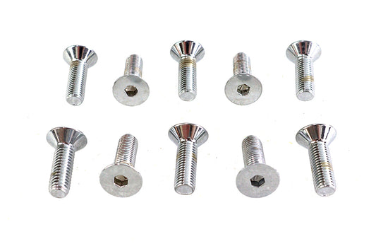 HARLEY Allen Flachkopfschrauben Chrom 5/16 Zoll x 1 Zoll Passend für 0- Alle Modelle