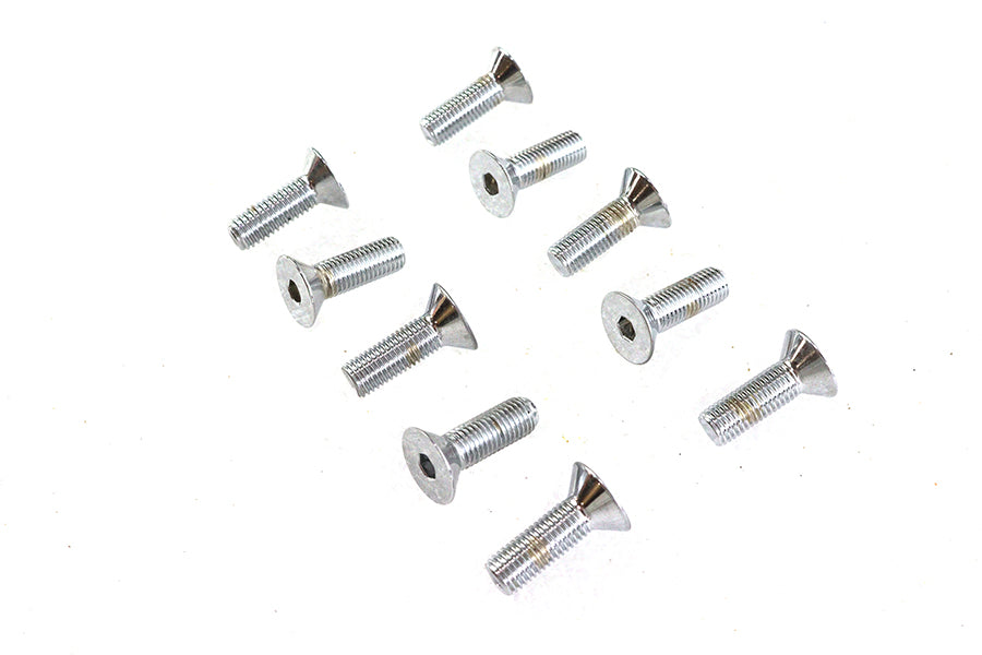 HARLEY Allen Flachkopfschrauben Chrom 5/16 Zoll x 1 Zoll Passend für 0- Alle Modelle