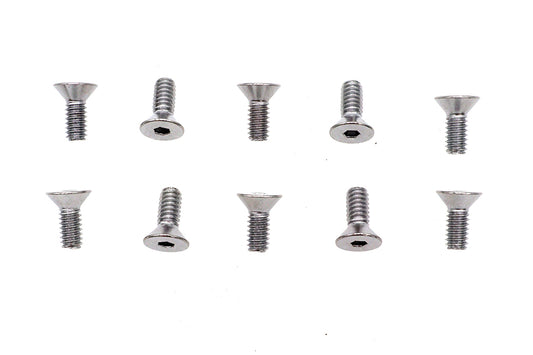 HARLEY Allen Flachkopfschrauben Chrom 1/4 Zoll x 5/8 Zoll Passend 0- Alle, Modelle