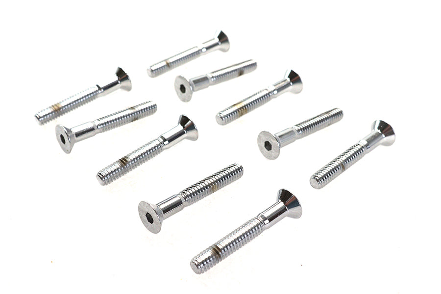 HARLEY Inbusschrauben Chrom 1/4 Zoll-20 x 1-3/4 Zoll Passend für 0- Alle, Modelle